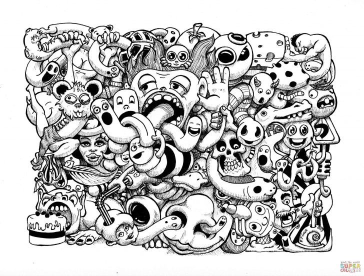 Doodle art coloring pages doodle art coloring pages free coloring pages coloring home