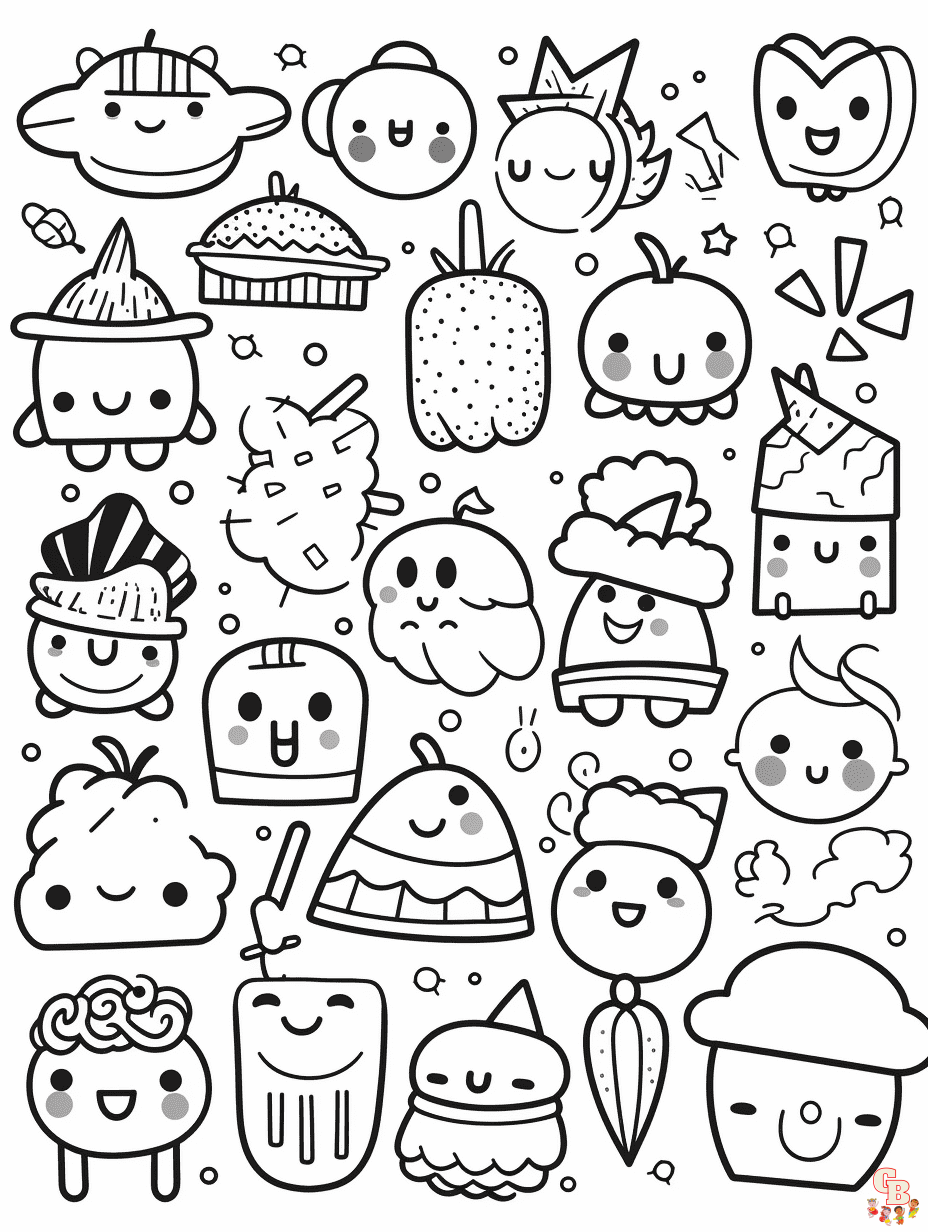 Discover the joy of doodle coloring pages unleash your creativity