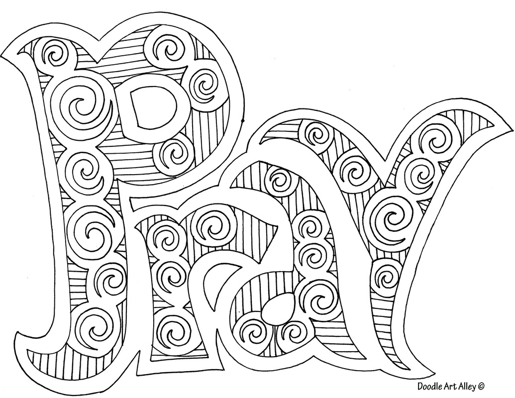 Prayer coloring pages