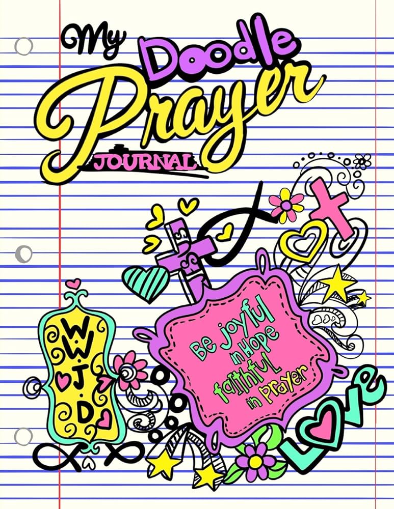 My doodle prayer journalchristian doodle journal for girlschristian gifts unique and fun kids drawing prayer book for girlsdoodle diaryart journal with prayer prompts journals christian books