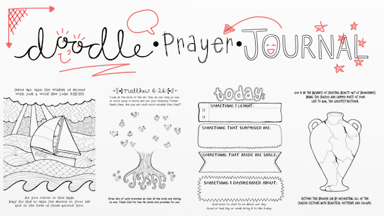 Doodle prayer journal by sarah joy marshall â