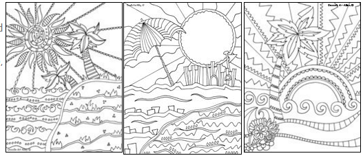 Free printable coloring pages from doodle art