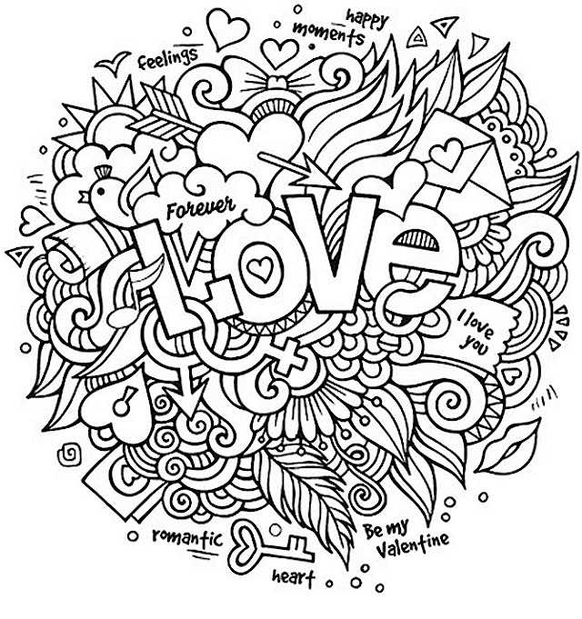 Doodle coloring pages