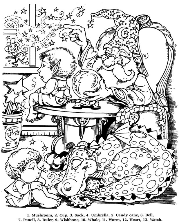 Wele to dover publications adult coloring pages coloring books hidden picture puzzles