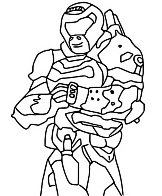 Coloring page fortnite