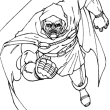 Doctor doom coloring pages