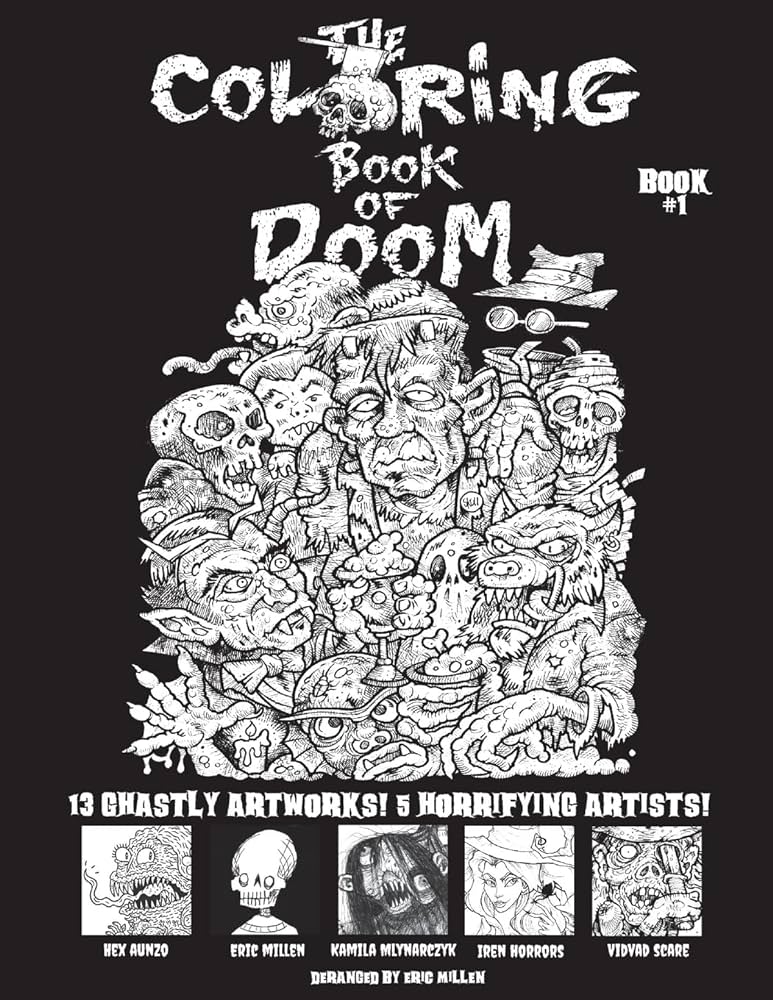 The coloring book of doom scare vidvad horrors iren aunzo hex books