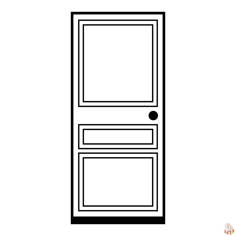 Discover fun and creative doors coloring pages