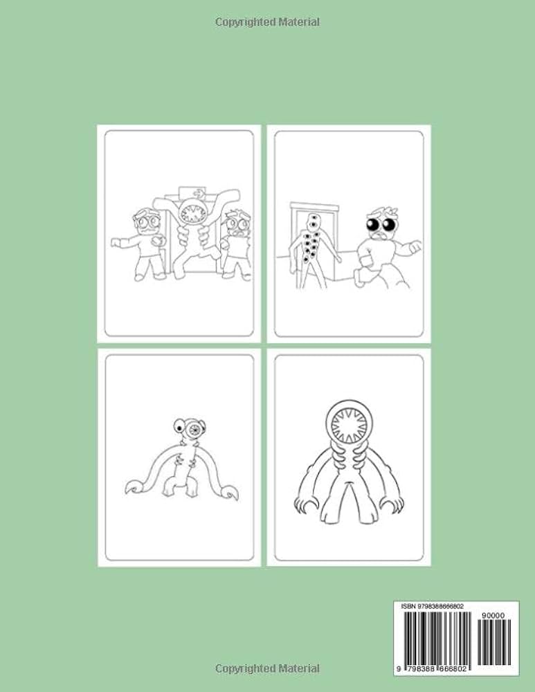 Doors hide and seek coloring book an amazing hide and seek doors coloring book with lots of high quality images for hide and seek lovers dress shifo books