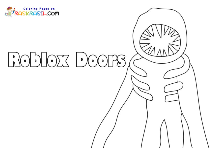 Roblox doors coloring pages