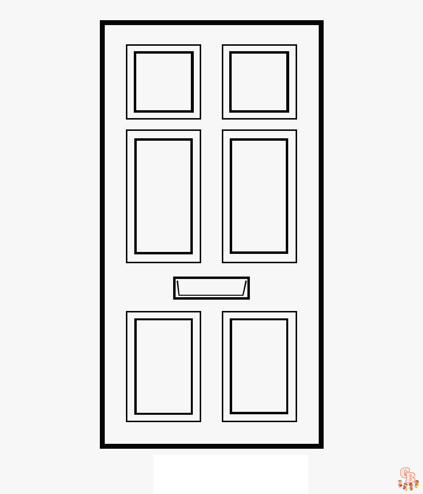 Discover fun and creative doors coloring pages