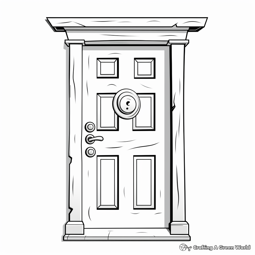 Door coloring pages