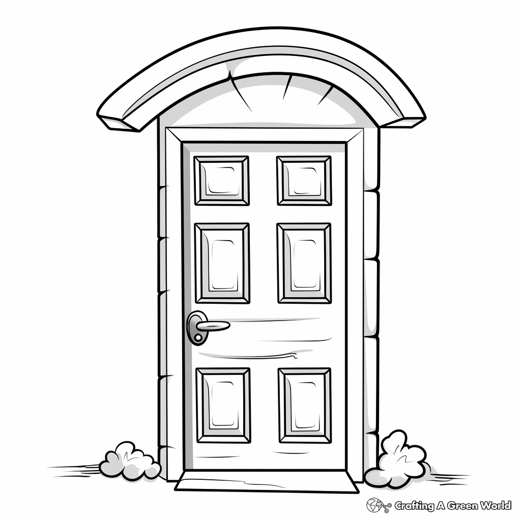 Door coloring pages