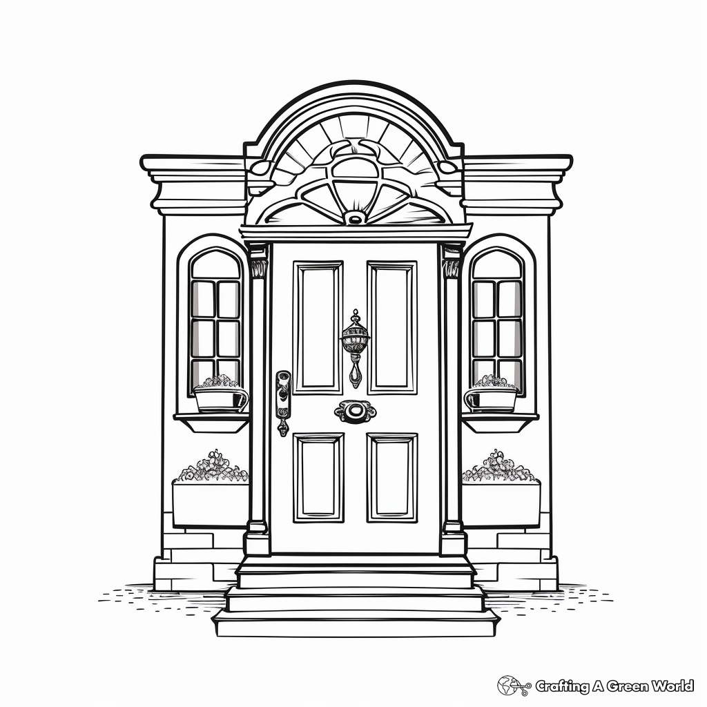 Door coloring pages