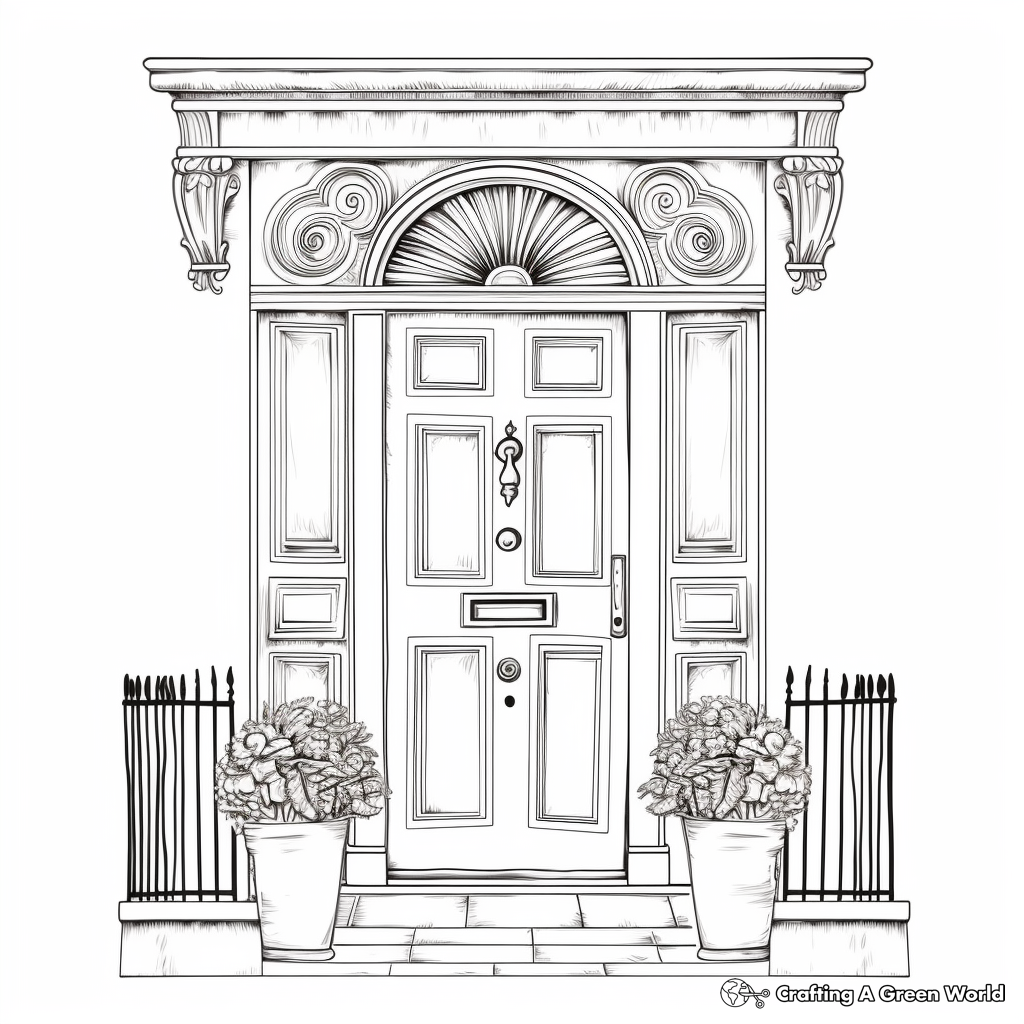 Door coloring pages