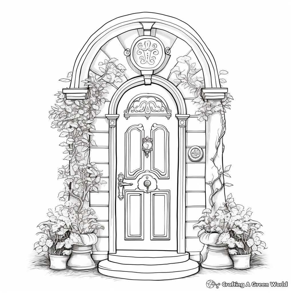 Door coloring pages