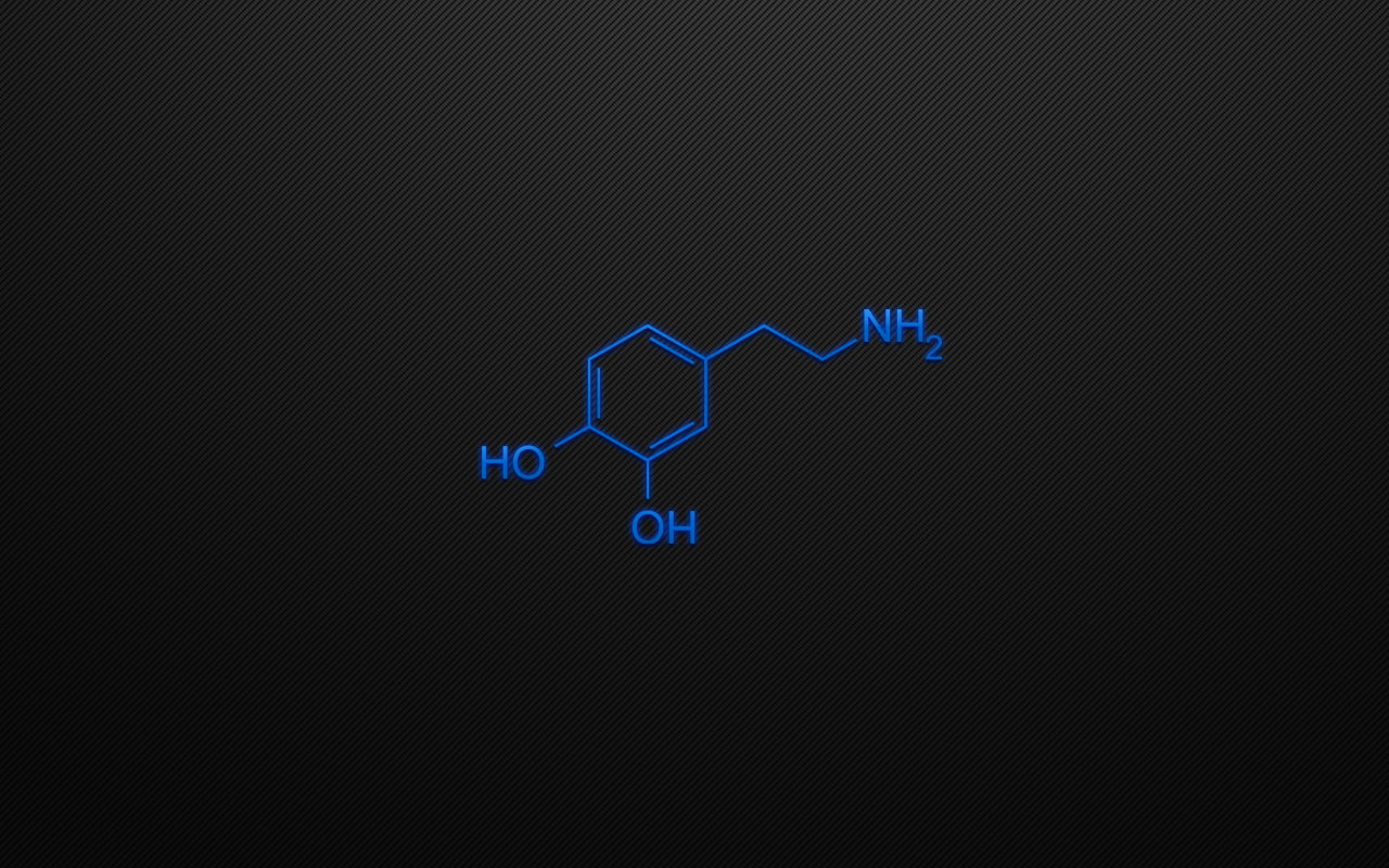 Dopamine molecular structure by miracol on