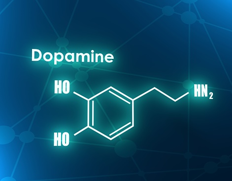 Photo libre de droit de formule hormone dopamine banque dimages et plus dimages libres de droit de dopamine