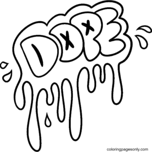 Graffiti coloring pages printable for free download