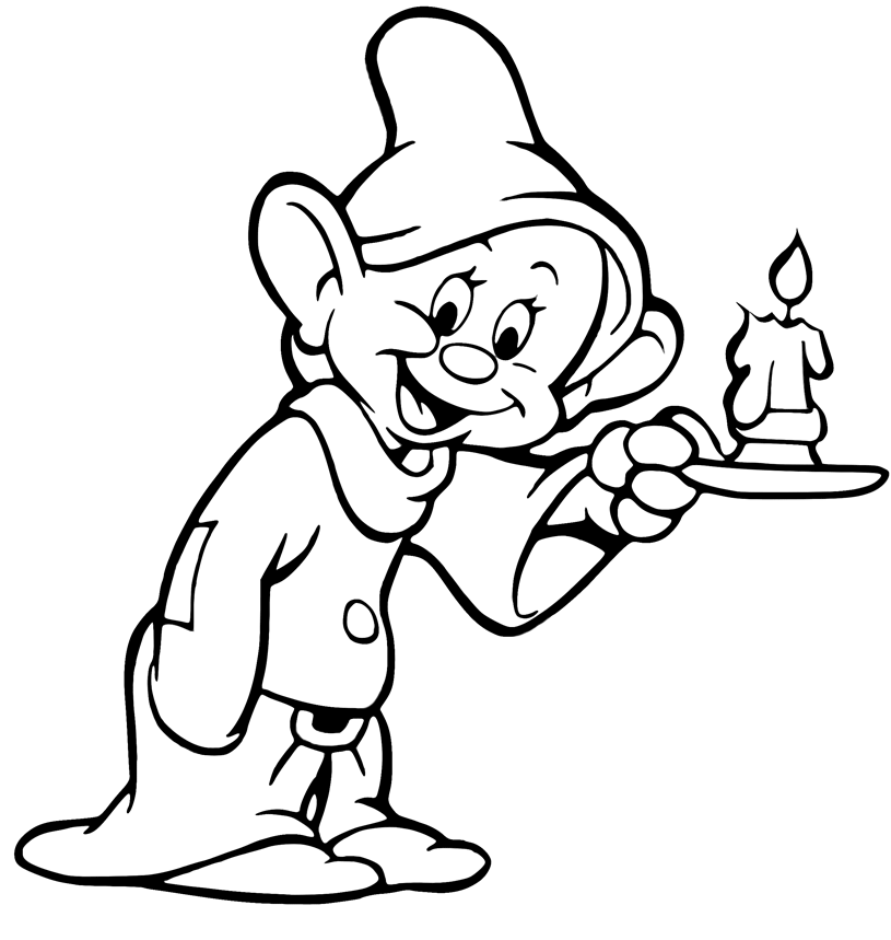 Snow white and the seven dwarfs coloring pages printable for free download