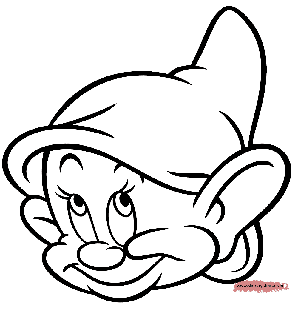 Seven dwarfs coloring pages printable for free download