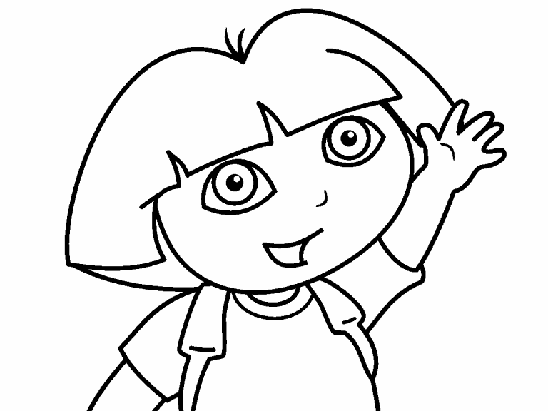 Dora the explorer coloring page