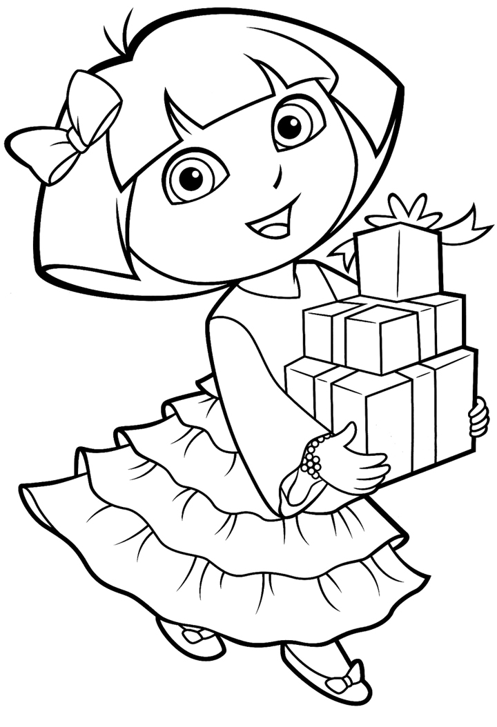 Printable dora coloring pages free printable coloring pages for kids