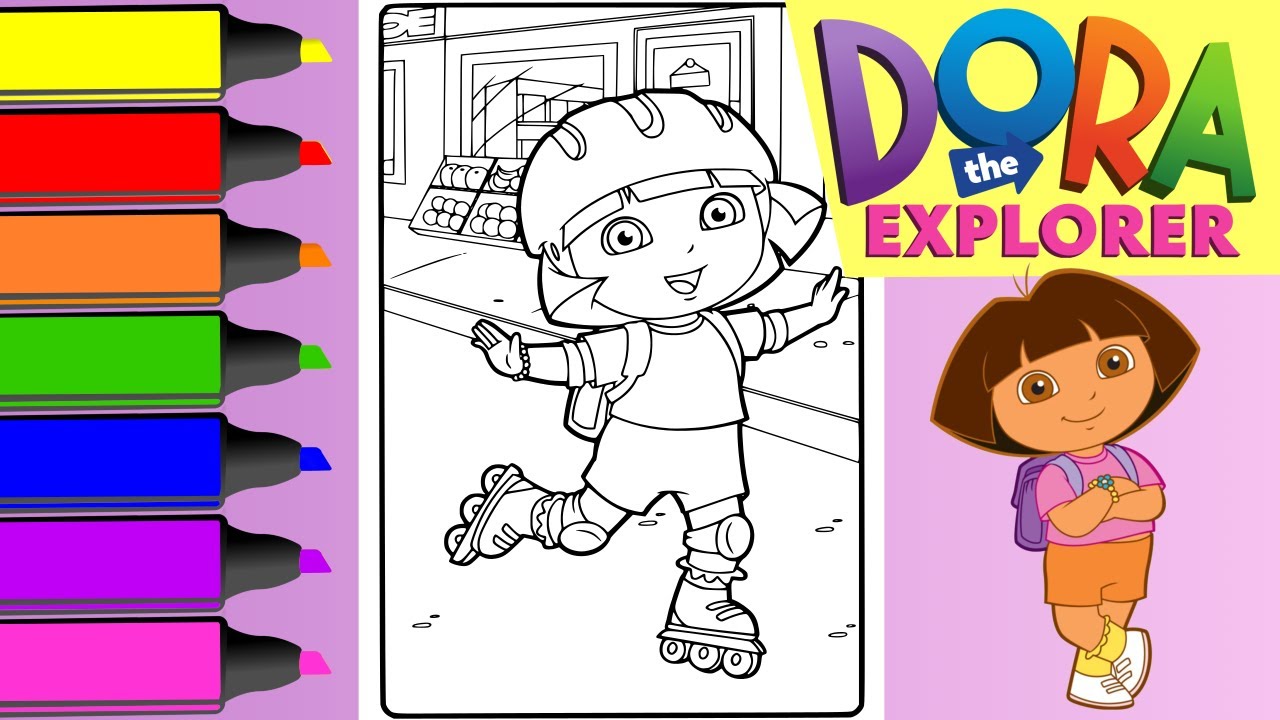 Dora the explorer coloring pages