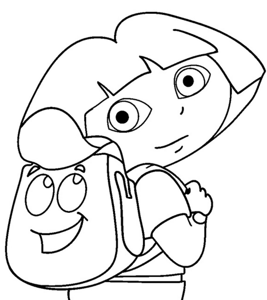 Dora coloring pages