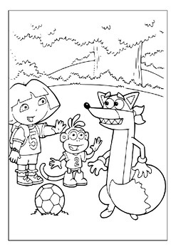 Join dora and friends on exciting adventures with our printable coloring pages