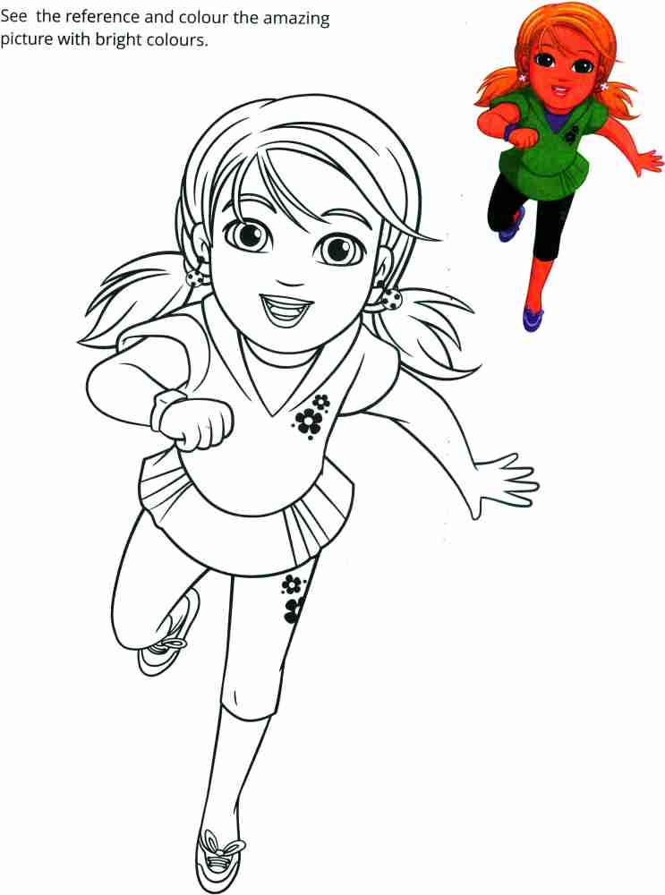 Dora copy to colour and friends copy colouring colouring books buy dora copy to colour and friends copy colouring colouring books by manoj at low price in india