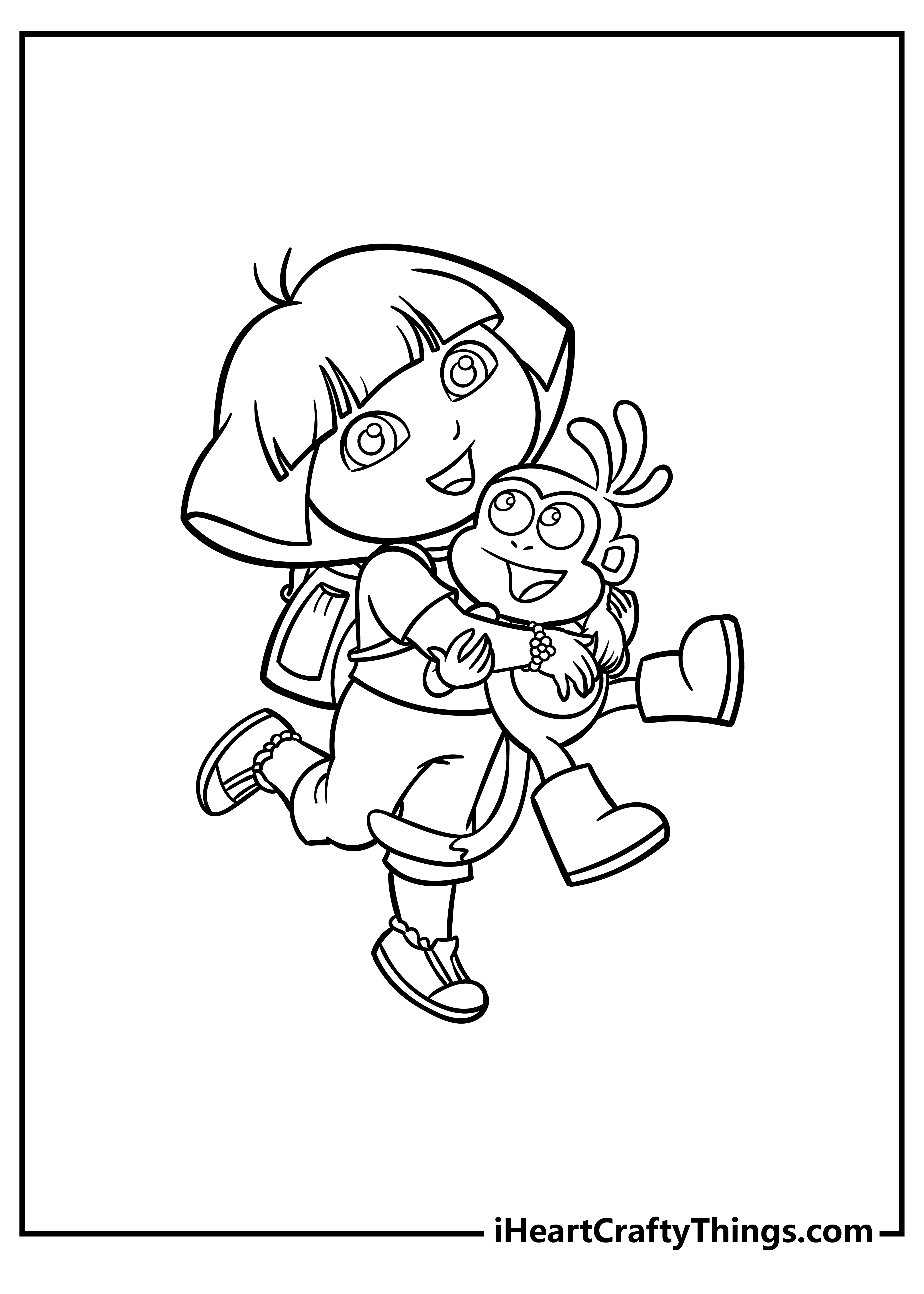 Dora coloring pages free printables