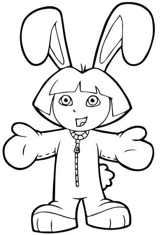 Dora the explorer coloring pages free coloring pages
