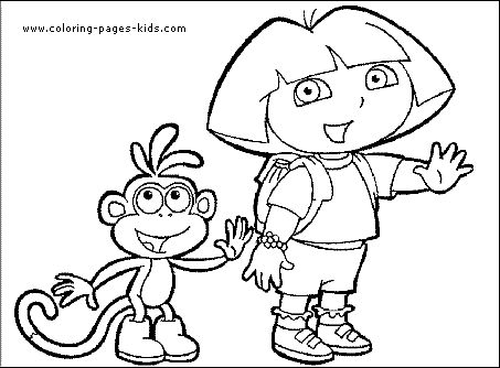 Dora the explorer color page and many more cartoon coloring pages dora coloring coloring pages