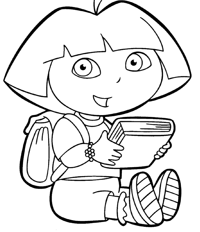 Free printable dora the explorer coloring pages for kids dora coloring free coloring pages cartoon coloring pages