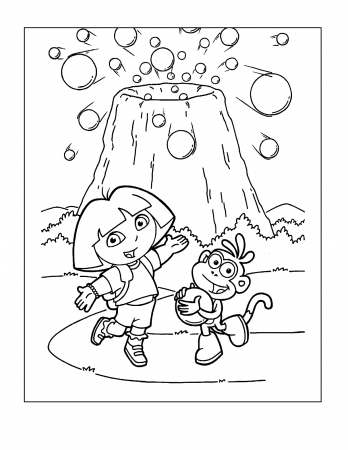 Printable coloring pages pãginas para colorear dora la exploradora libro de dinosaurios para colorear