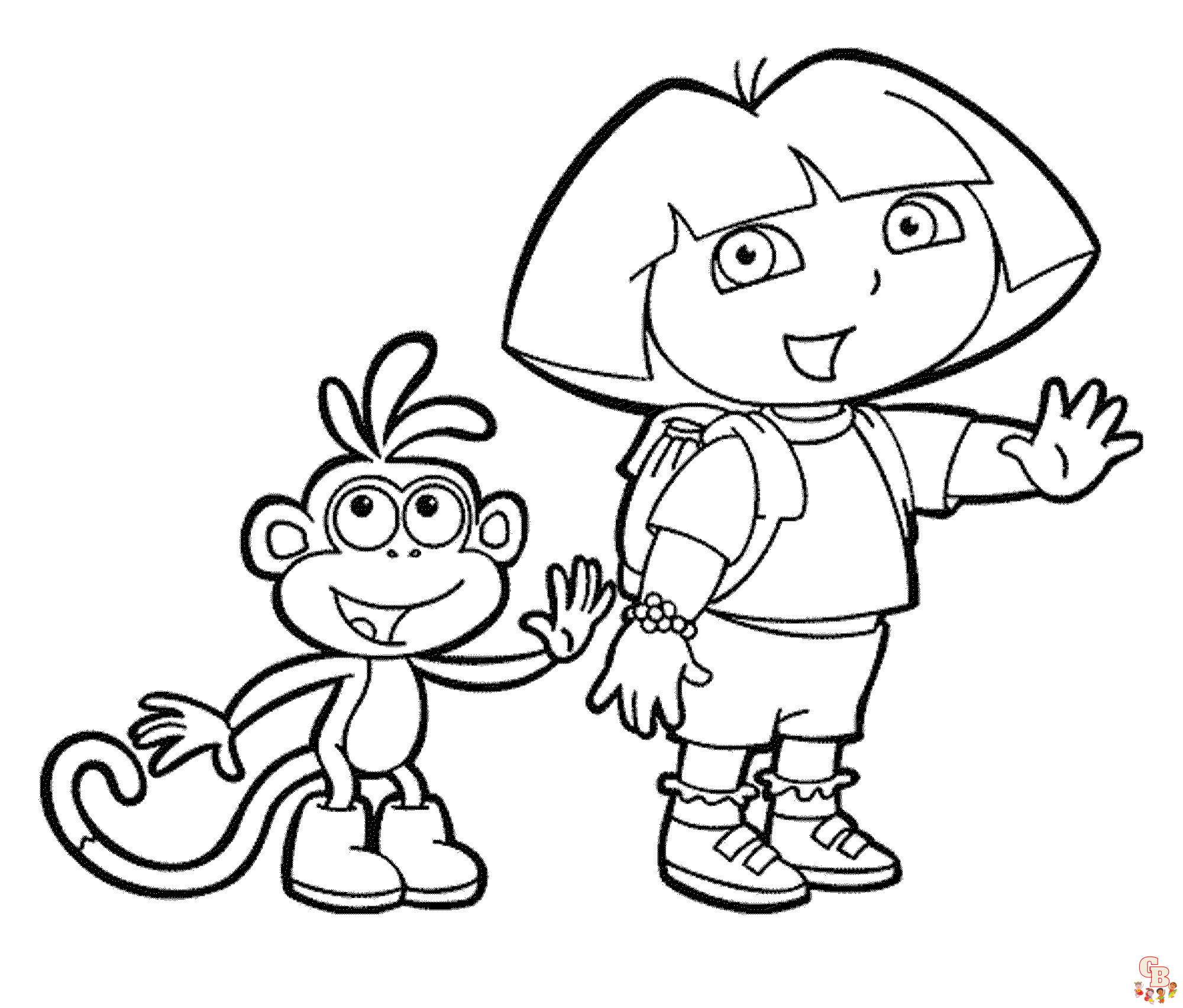 Fun and engaging dora coloring pages for kids