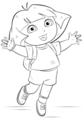 Dora the explorer coloring pages free coloring pages