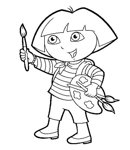 Dora coloring pages nick jr coloring pages dora coloring free coloring pages