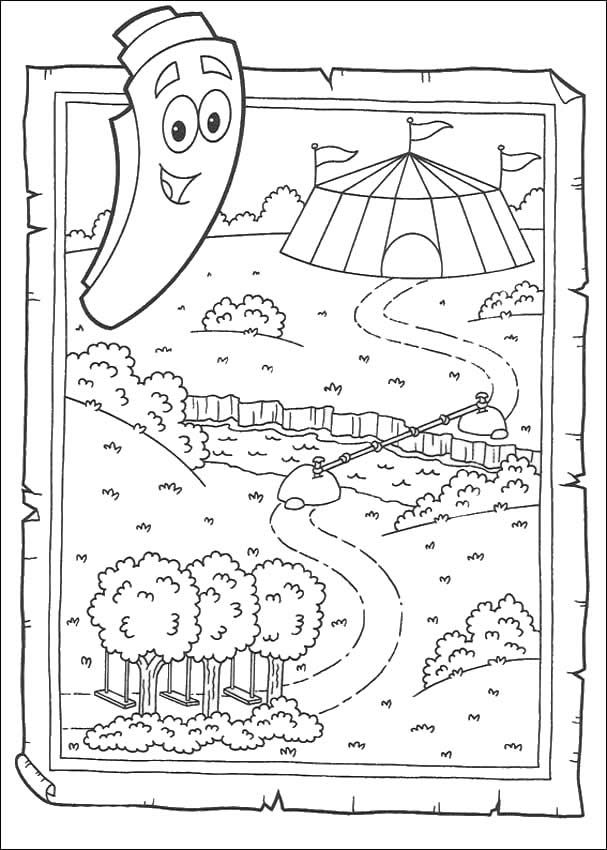 Dora the explorer coloring pages