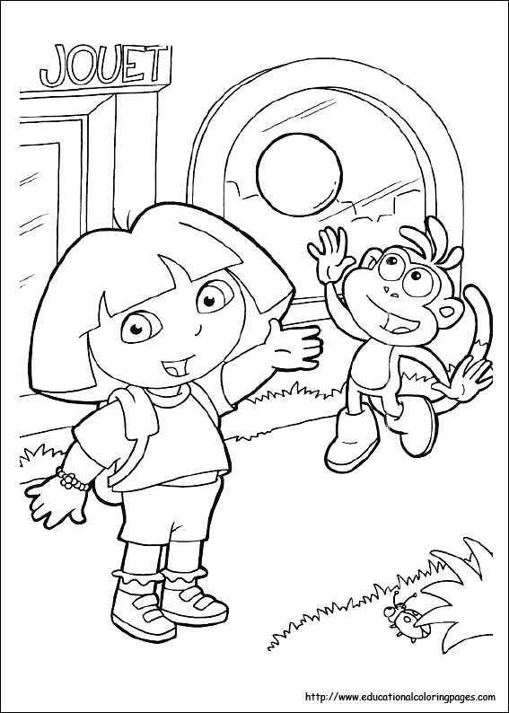 Dora coloring pages free for kids