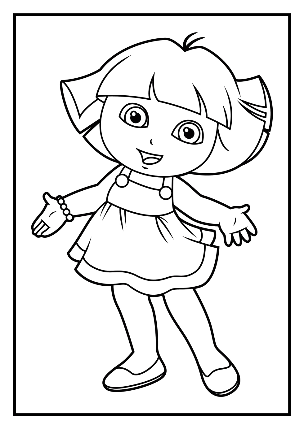 Coloring pages dora the exploreroring pages outstanding picture