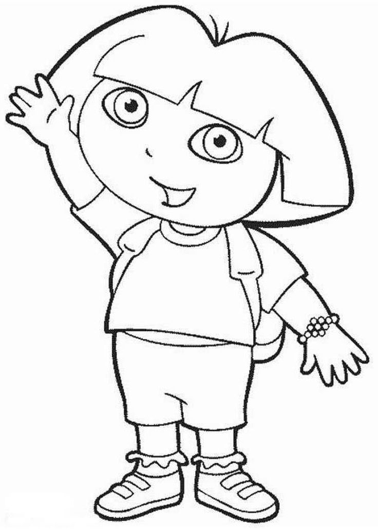 Dora coloring pages pdf ideas