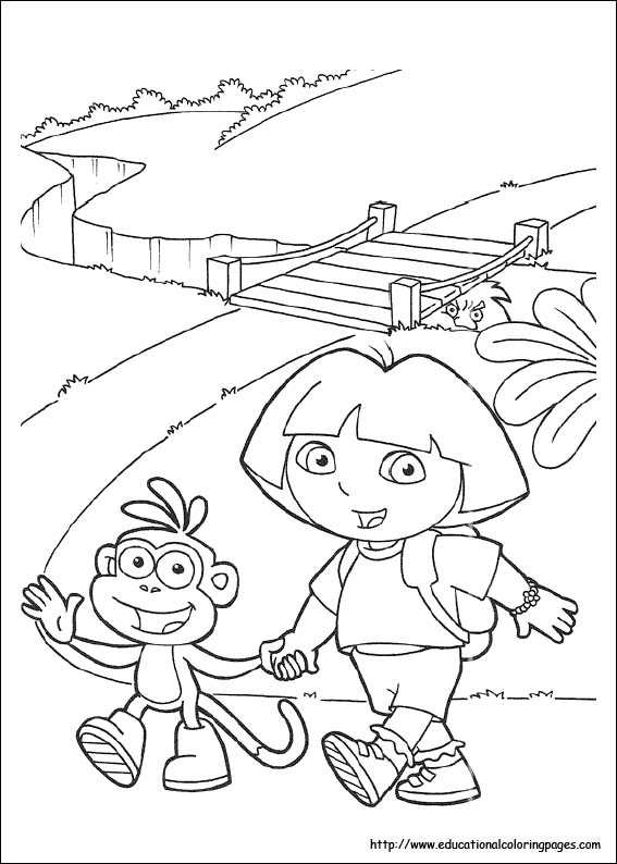 Dora coloring pages free for kids