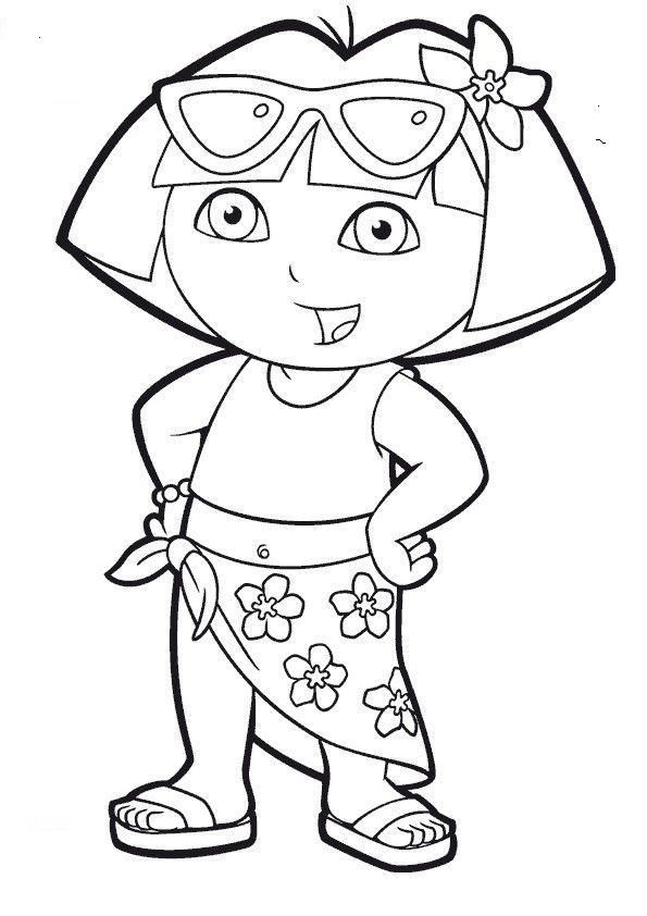 Free printable dora the explorer coloring pages for kids cartoon coloring pages dora coloring love coloring pages