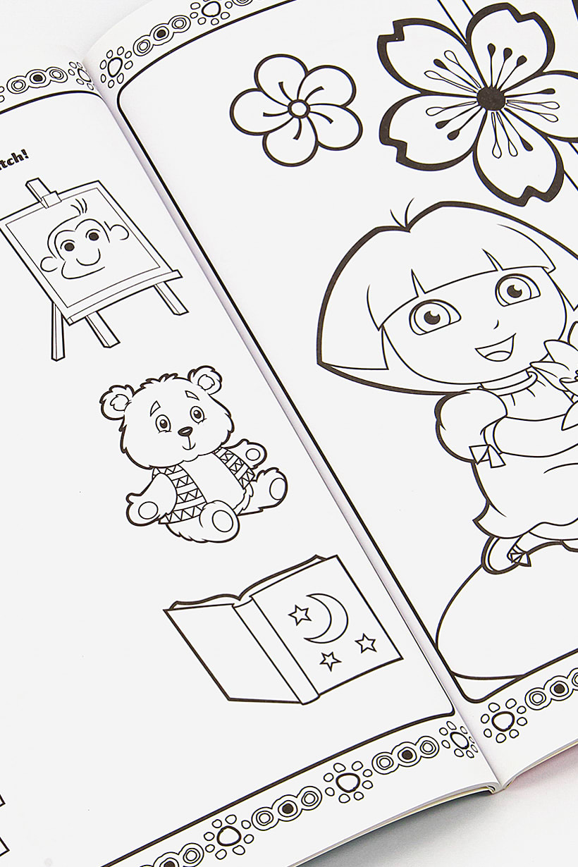 Buy nickelodeon dora the explorer coloring and activity book yellow bo online brands for less