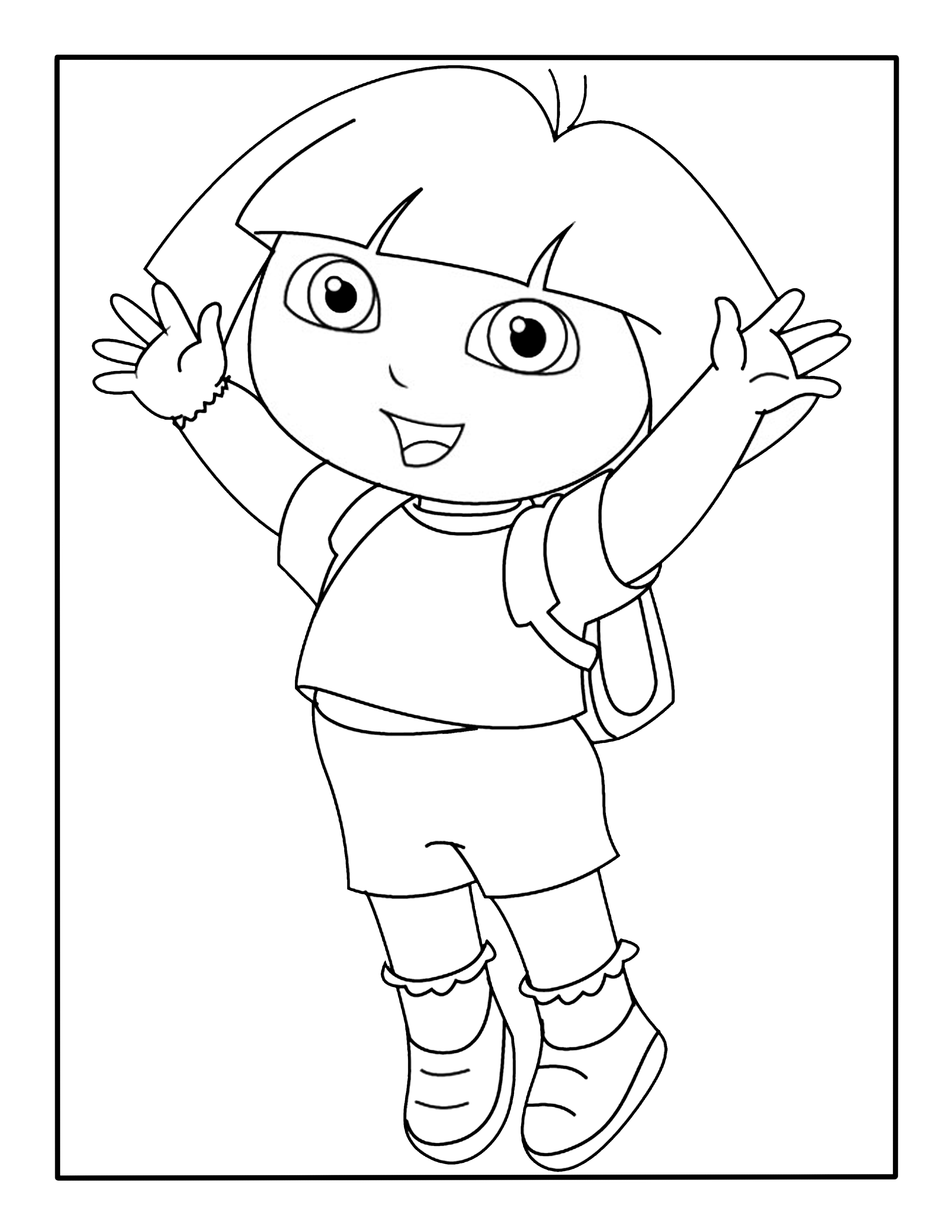 Dora coloring page â kimmi the clown