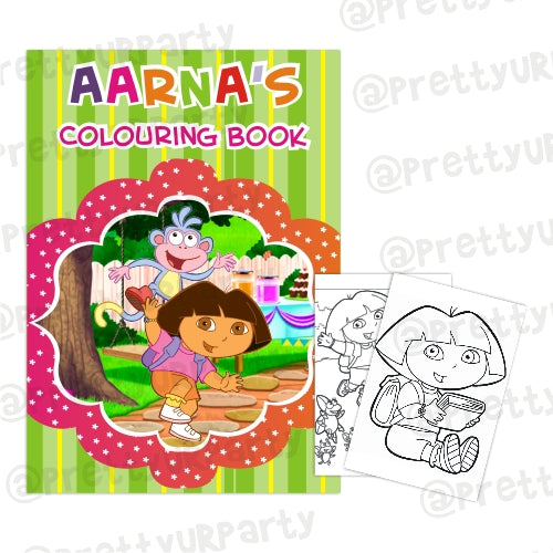 Dora the explorer colouring book â pretty ur party