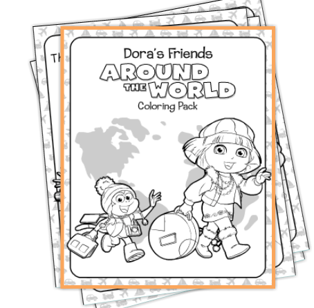 Free dora coloring pages and more