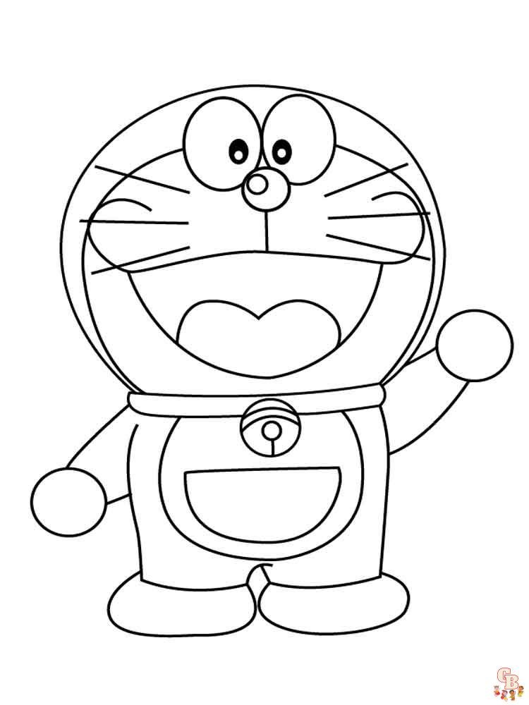 Free printable doraemon coloring pages